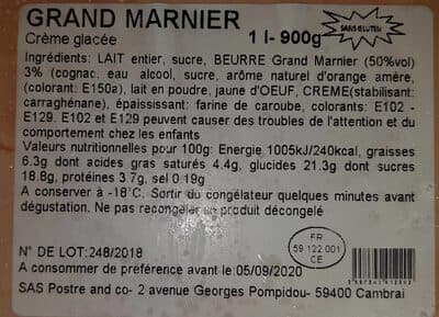 Crème Glacée - Grand Marnier