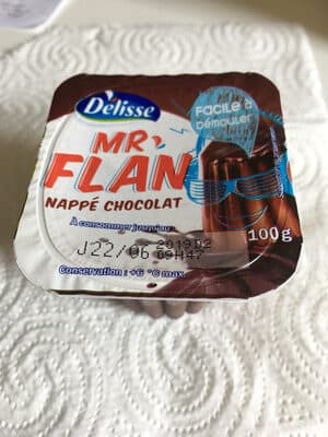 Flan choco nappe chocolat