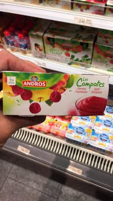 Andros Les compotes Pomme Framboise