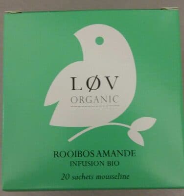 Lov organic, almond rooibos herbal tea