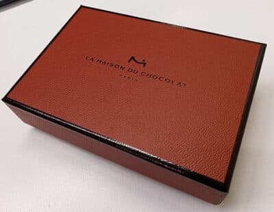 Dark chocolate gift box