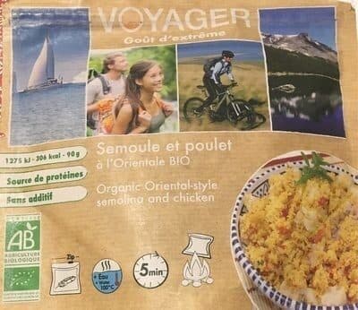 Semoule et poulet l'orientale