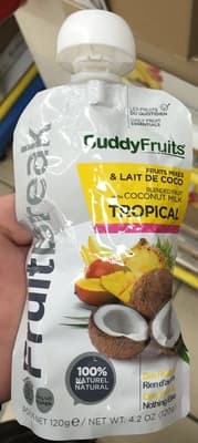 Fruit break Fruits mixés & lait de coco Tropical