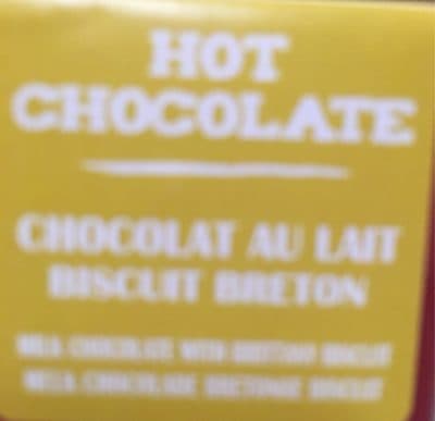 Chocolat au lait biscuit breton