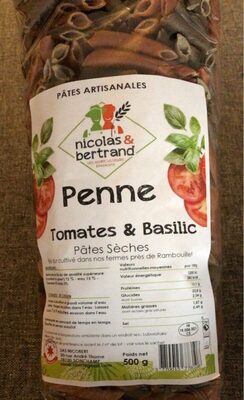 Penne tomates & basilic