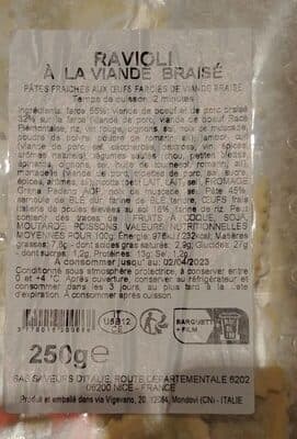 Ravioli Viande Braise