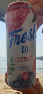 Raspberry and blueberry