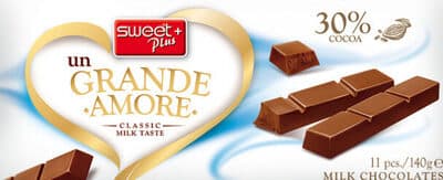 Un Grande Amore Milk Chocolates 30% Cocoa