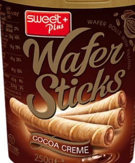 Wafer Rolls With Cocoa Filling
