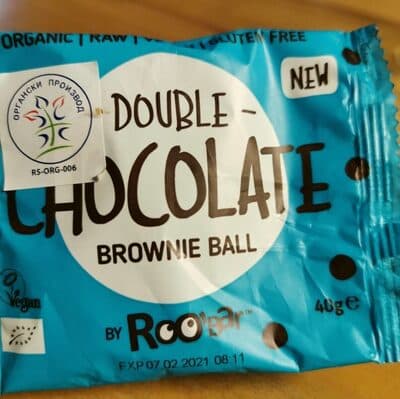 Double chocolate brownie ball