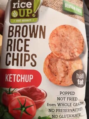 Brown rice chips au Ketchup