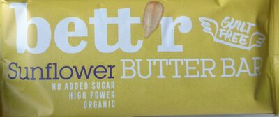 Sunflower butter bar