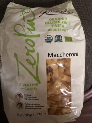 Maccheroni, organic