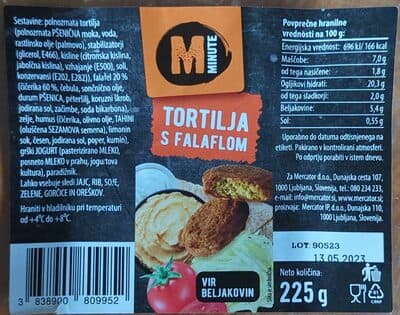 Tortilla with Falafel