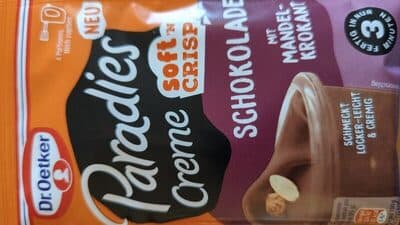 Paradies Creme Soft 'n Crisp Schokolade mit Mandelkrokant