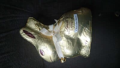 Lapin Or chocolat blanc