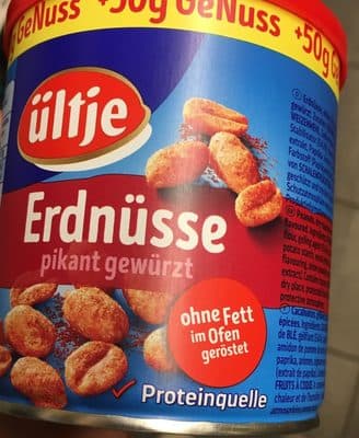 ütjes Erdnüsse, Ohne Fett Geröstet
