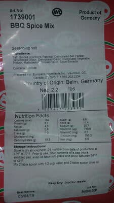 BBQ spice mix