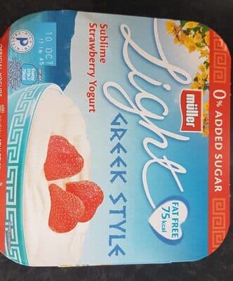 Light Greek Style Sublime Strawberry Yoghurt