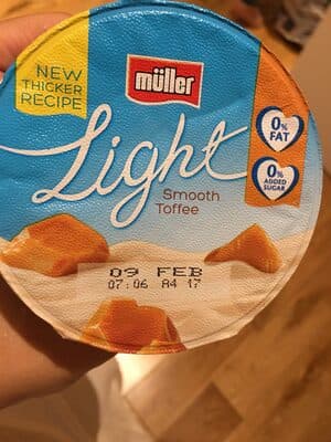 Light Fat Free Toffee Yogurt