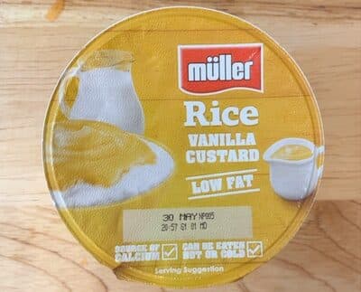 Low Fat Rice Vanilla Custard