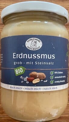 Erdnussmus grob mit Steinsalz