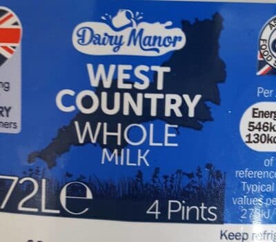 West Country Whole Milk
