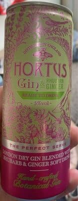 Hortus Gin and Rhubarb
