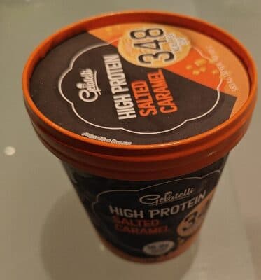High Protein Salted Caramel Cake Ice Cream