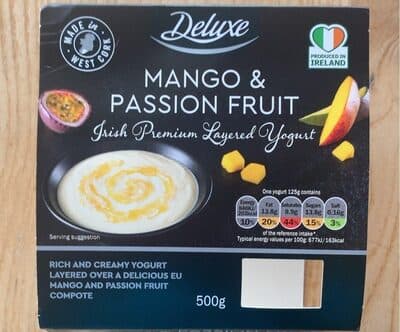 Mango & Passionfruit Layered Yogurt