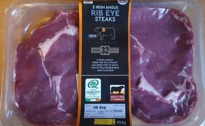 Irish Angus Rib Eye Steaks