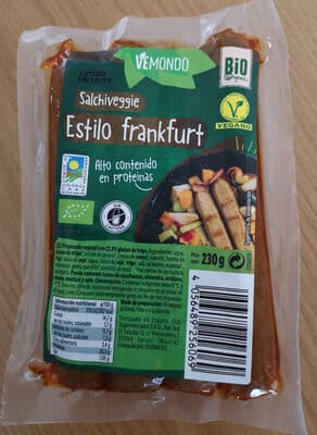 Salchiveggie estilo Frankfurt