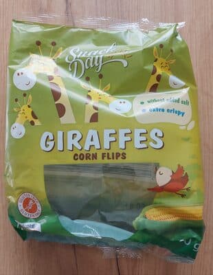 Snack day Giraffes corn flips