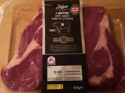 Deluxe British Dry Aged Ribeye Steaks