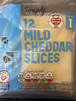 Mild Cheddar Slices