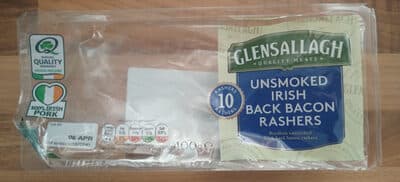 Unsmoked Irish Back Bacon