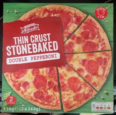 Thin Crust Stonebaked Double Pepperoni Pizza