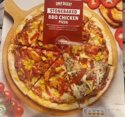 Stonebaked BBQ chicken pizza