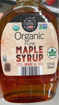 Organic Pure Maple Syrup