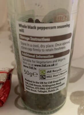 Black Peppercorn Grinder