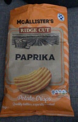 Ridge Cut Paprika Potato Crisps