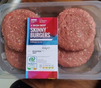 Irish Beef Skinny Burgers