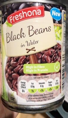 Black beans in water