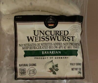 Uncured Weisswurst