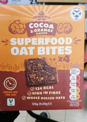 Superfood Oat Bites Cocoa & Orange