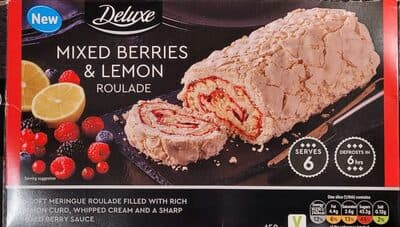 Deluxe Mixed Berries & Lemon Roulade
