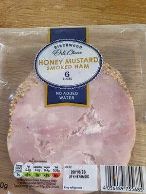 Honey mustard smoked ham