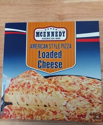 American style pizza loaded cheese