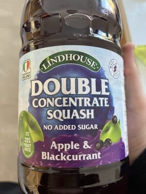 Double Concentrate Squash Apple & Blackcurrant