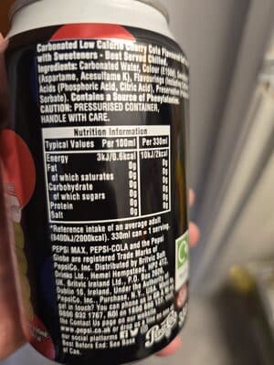 pepsi max cherry